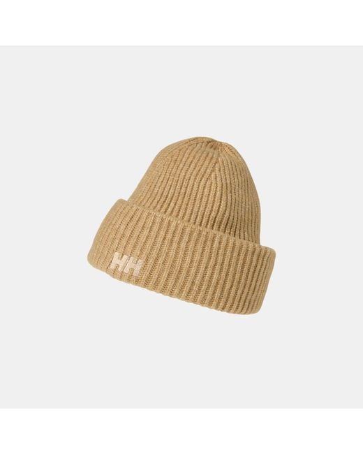 Soft Rib Berretto Marrone di Helly Hansen in Natural