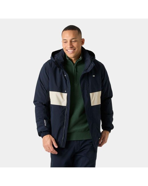 Helly Hansen Black Smoegen Insulated Rain Jacket for men
