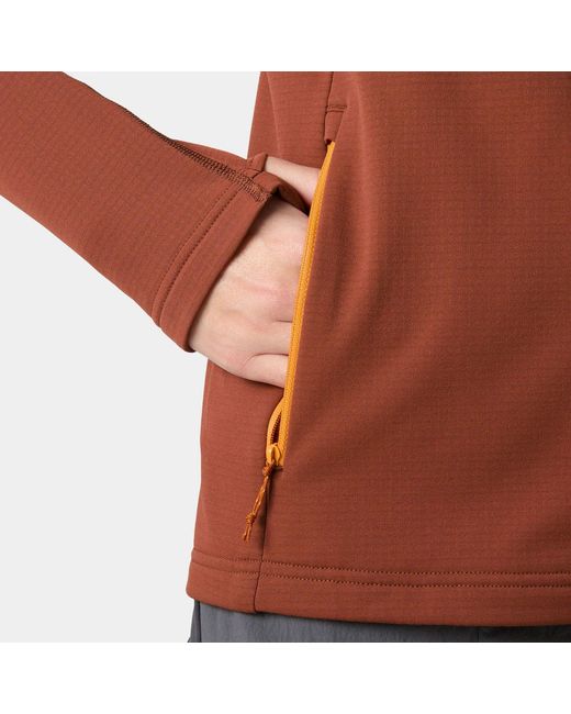 Helly Hansen Brown Versalite Hooded Fleece Jacket