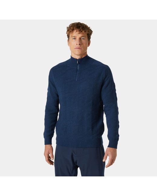 Helly Hansen Kitz Half-zip Wool Sweater 2.0 Blue for Men | Lyst