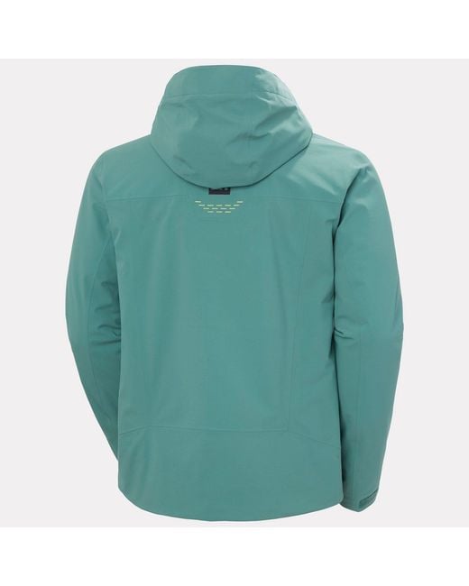Helly Hansen Green Alpha Lifaloft Lightweight Ski Jacket for men