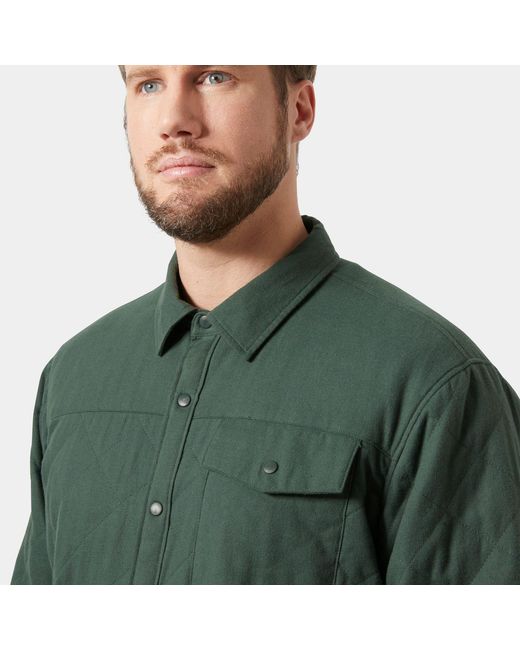 Helly Hansen Green Isfjord Insulated Shacket for men