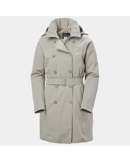 Helly Hansen Gray Urb Lab Welsey Insulated Trench Coat