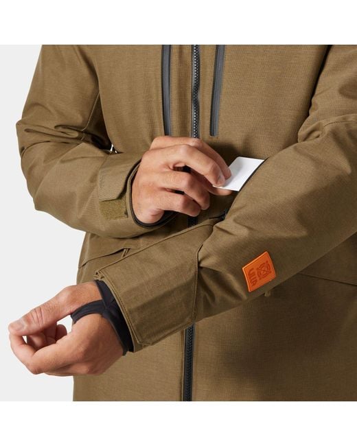 Helly Hansen Green Garibaldi 2.0 Waterproof Ski Jacket for men