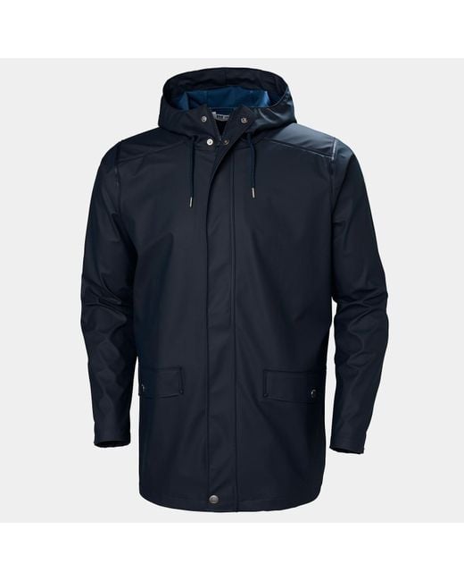 Helly Hansen Blue Moss Rain Coat for men