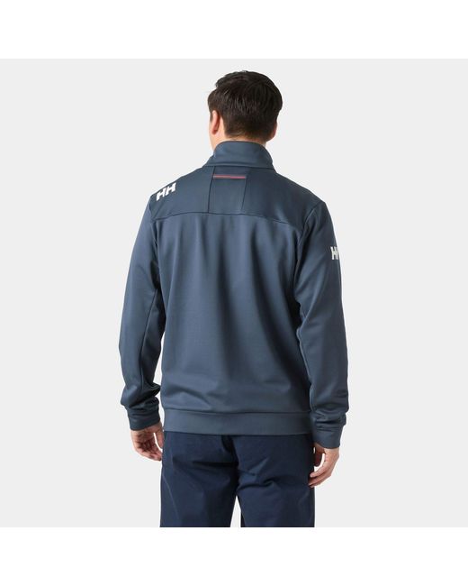 Helly Hansen Blue Crew Fleece Jacket for men