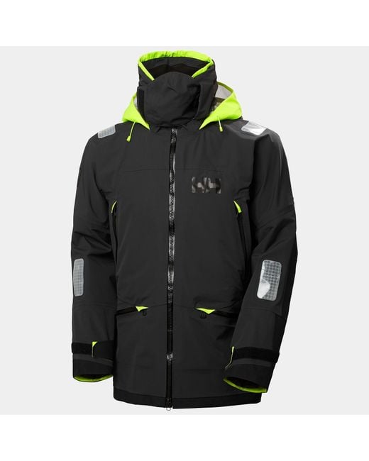 Helly Hansen Black Aegir Race Sailing Jacket 2.0 for men