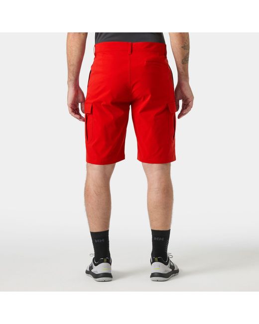Helly Hansen Red Hh Quick-Dry Cargo Shorts 11" for men