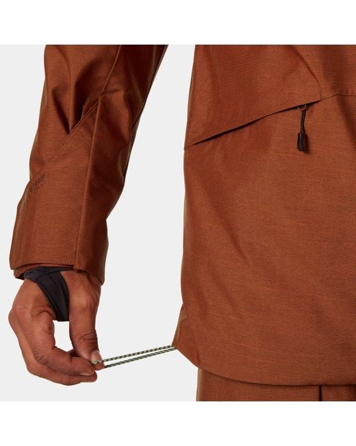 Giacca Da Sci Impermeabile Garibaldi 2.0 Uomo Rosso di Helly Hansen in Brown da Uomo