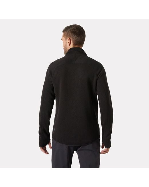Helly Hansen Black Varde 2.0 Fleece Jacket for men
