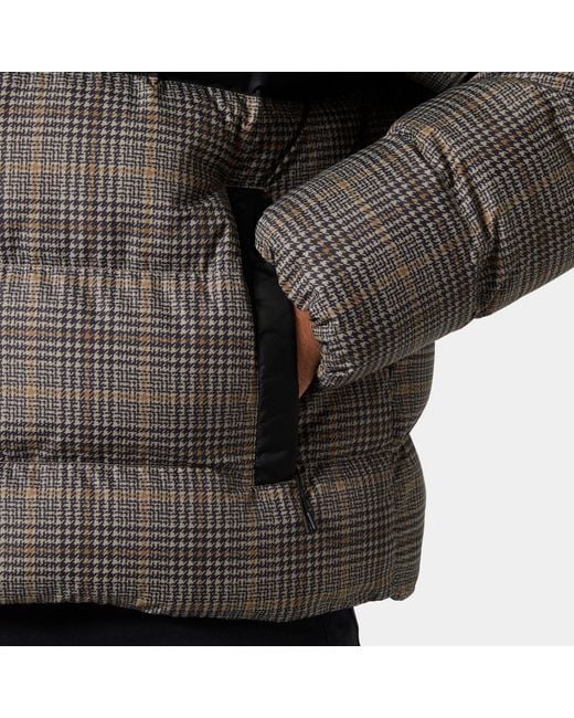 Helly Hansen Black Oslo Graphic Puffy Jacket for men