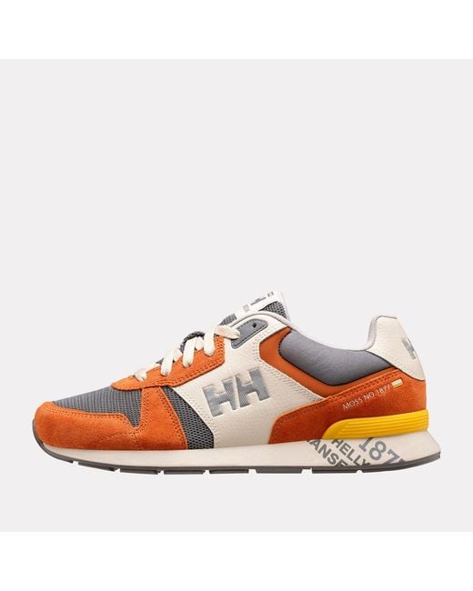 Helly Hansen Orange Anakin Leather 2.0 Sneaker for men