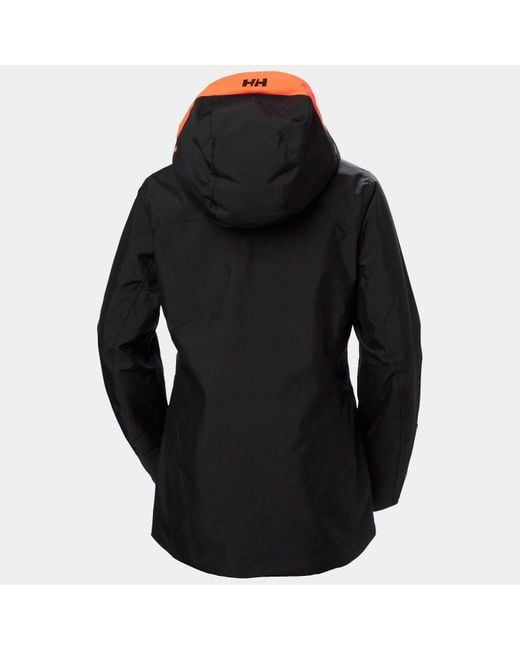Helly Hansen Black Powderqueen 3.0 Durable Ski Jacket