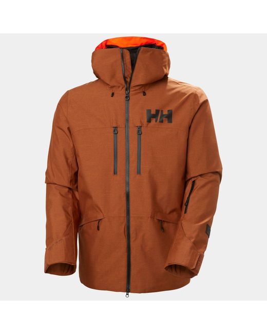 Giacca Da Sci Impermeabile Garibaldi 2.0 Uomo Rosso di Helly Hansen in Brown da Uomo