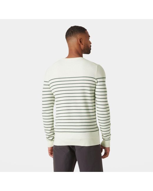 Helly Hansen Gray Skagen Marine Style Cotton-knit Sweater for men