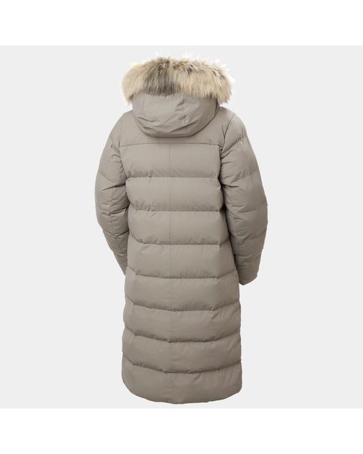 Helly Hansen Gray Aria Long Parka Damen