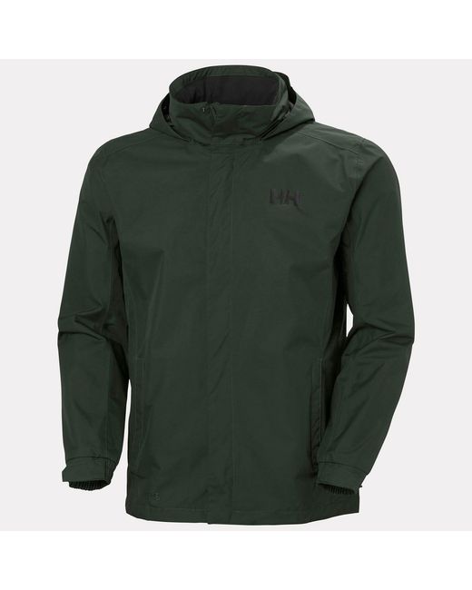 Helly Hansen Green Dubliner Shell Rain Jacket for men