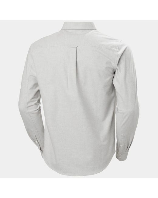 Helly Hansen Gray Organic Cotton Flannel Shirt for men