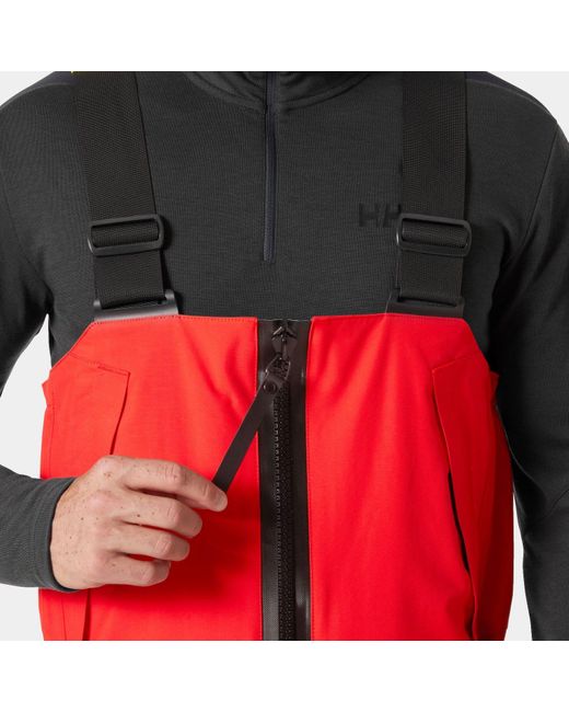 Helly Hansen Red Aegir Ocean Bib 2.0 for men