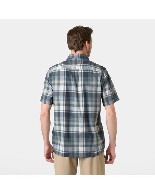 Helly Hansen Blue Fjord Quick-dry Short-sleeve Shirt 2.0 for men