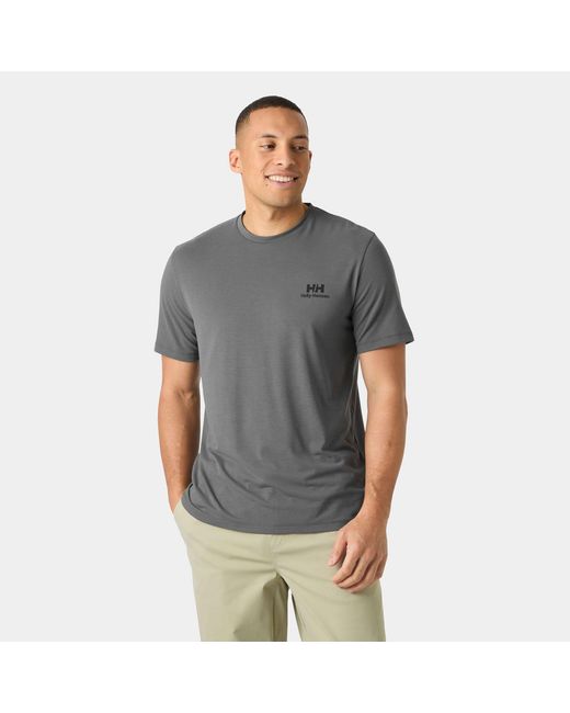 Helly Hansen Gray Skog Recycled Graphic T-Shirt for men