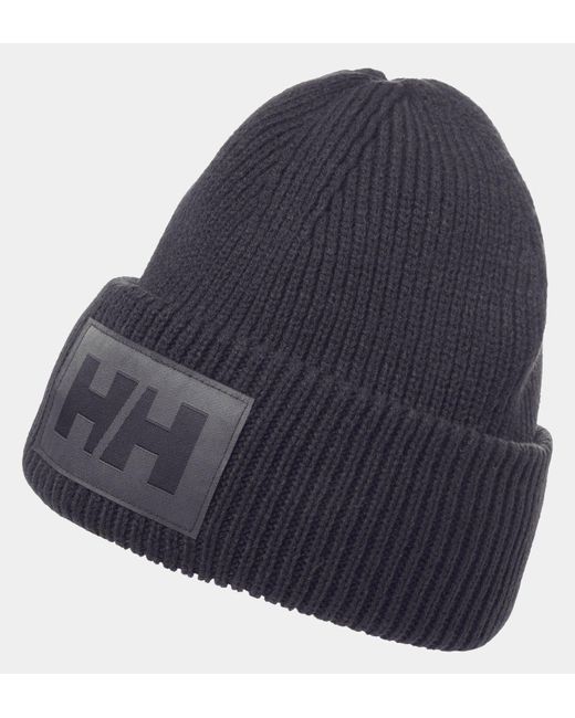 Helly Hansen Blue Hh Box Cuff Beanie Std