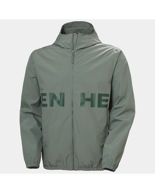 Helly Hansen Green Core Graphic Rain Jacket for men