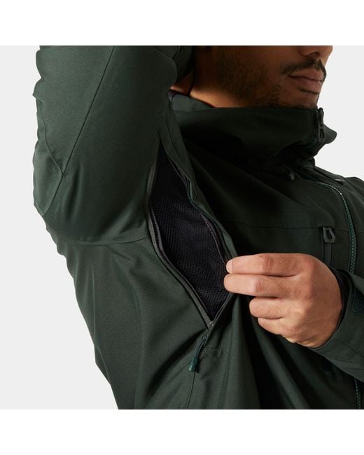 Giacca Da Sci Impermeabile Garibaldi 2.0 Uomo Verde di Helly Hansen in Green da Uomo