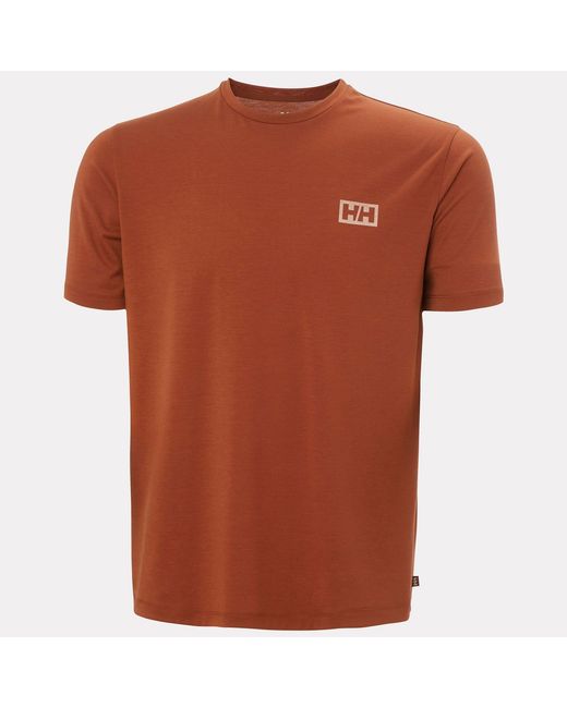 Helly Hansen Red Skog Recycled Graphic T-Shirt for men