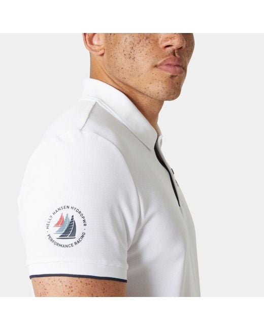 Helly Hansen White Ocean Polo 2.0 for men