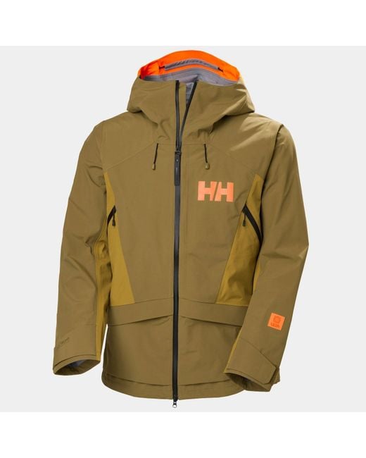 Helly Hansen Green Sogn Tinden Shell Jacket for men