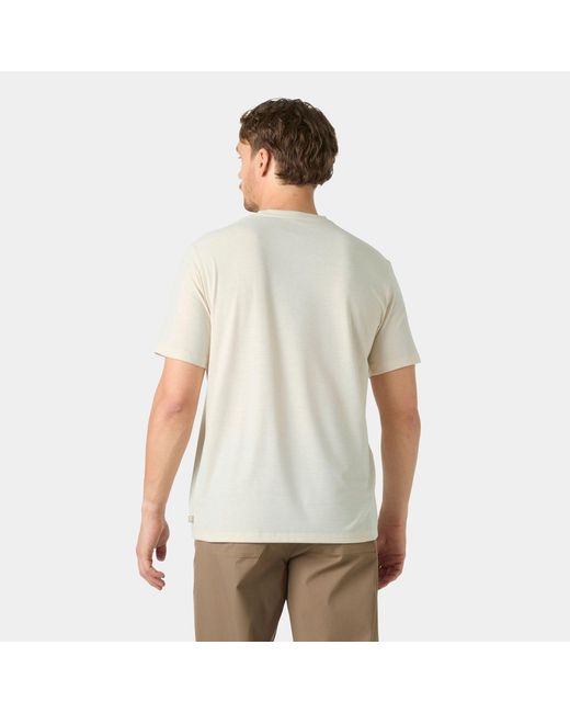 Helly Hansen White Skog Recycled Graphic T-Shirt for men