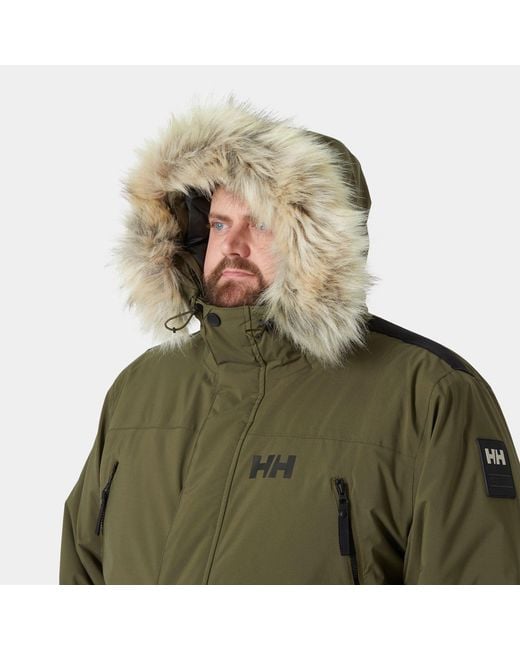 Helly Hansen Green Reine Winter Parka for men