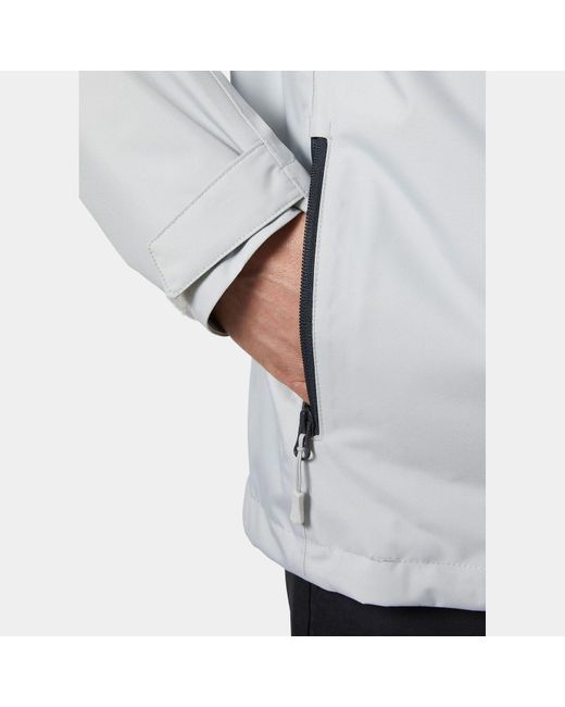 Helly Hansen Gray Crew Midlayer Jacket 2.0 for men