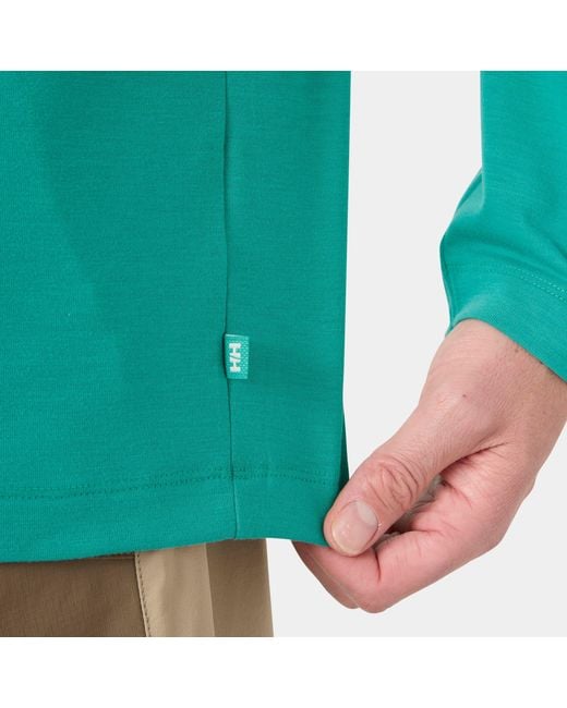 Helly Hansen Green Skog Graphic Long Sleeve Tee for men