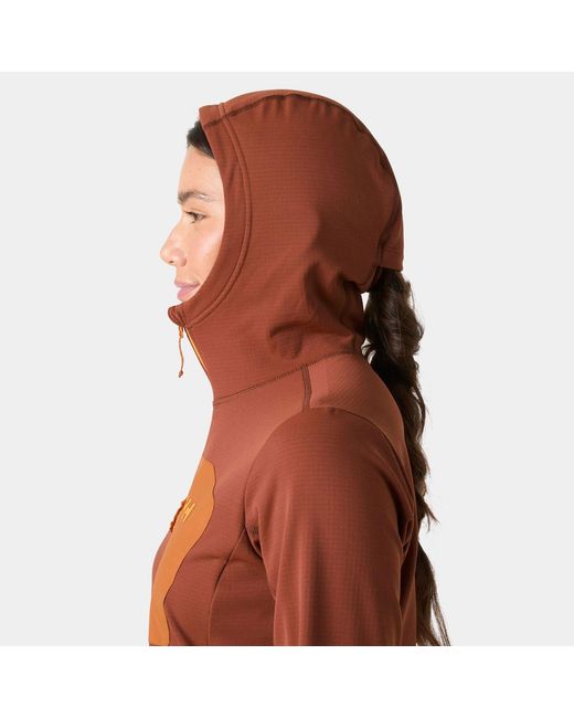 Helly Hansen Brown Versalite Hooded Fleece Jacket