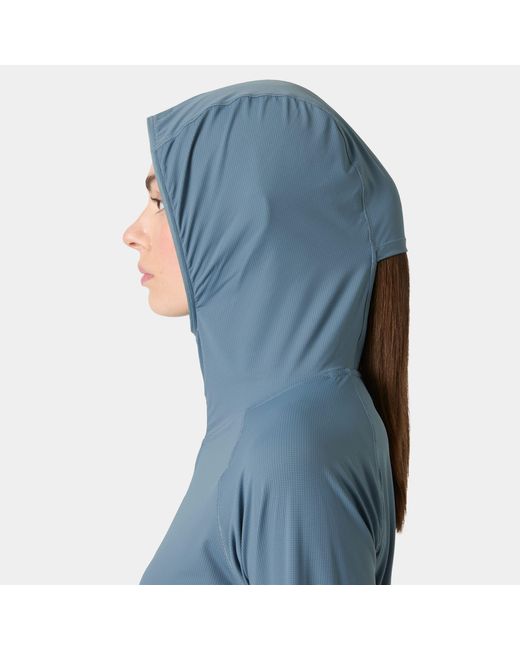 Helly Hansen Blue Shine Solen Half-Zip Sun Hoodie