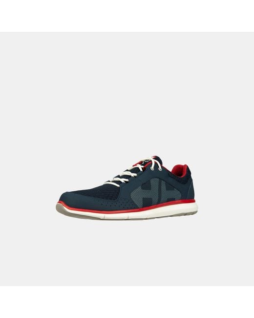 Helly Hansen Blue Ahiga V4 Hydropower Lightweight Deck Sneakers for men