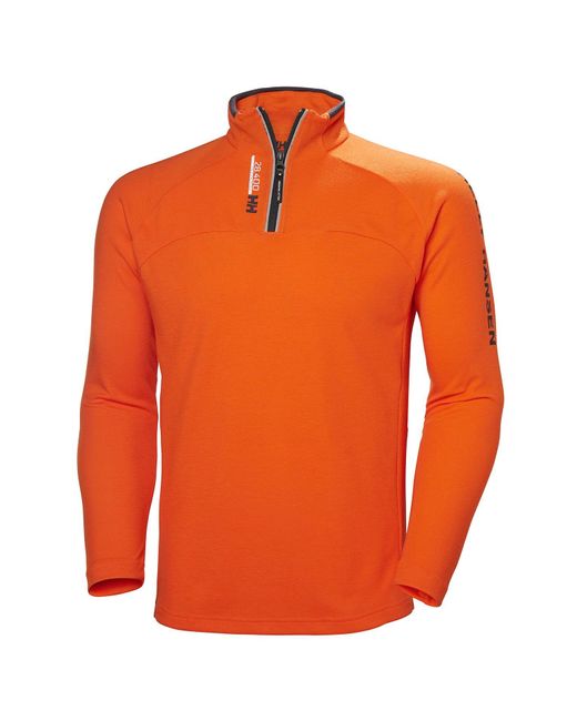 Helly Hansen Orange Hp 1/2 Zip Pullover Fleece Yellow for men