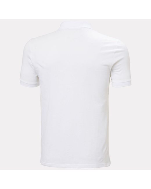 Helly Hansen White Messina Graphic Fitted Polo for men