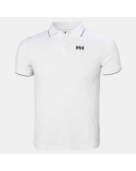 Helly Hansen White Kos Marine Quick-Dry Polo for men