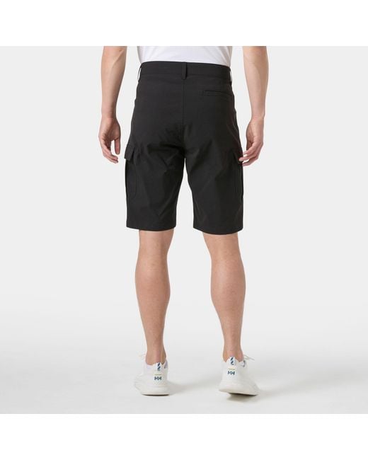 Helly Hansen Black Hh Quick Dry Cargo Shorts 11" for men