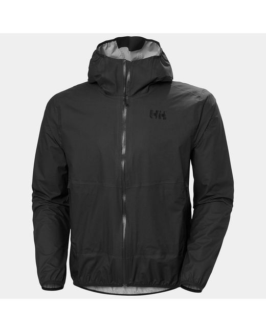 Helly Hansen Black Verglas 2.5-Layer Fastpack Jacket for men