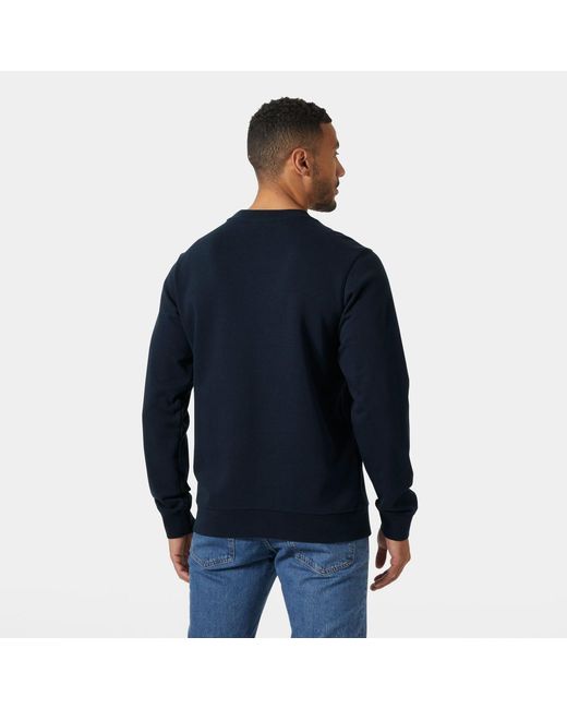 Helly Hansen Blue Hh Logo Crew Sweatshirt for men