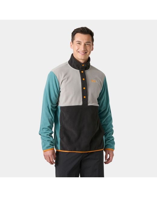Helly Hansen Green Daybreaker Snap Pullover for men