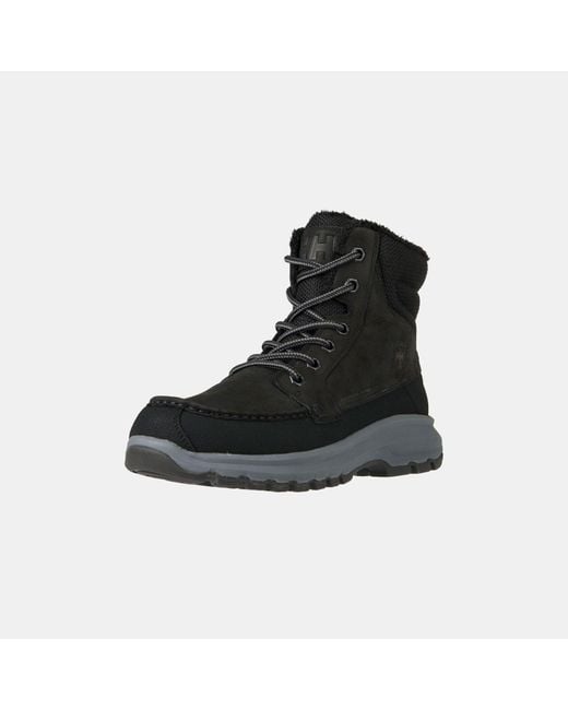 Helly Hansen Black Garibaldi V3 Waterproof Leather Boots for men