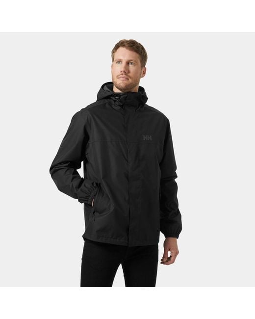 Helly Hansen Black Vancouver Rain Jacket for men