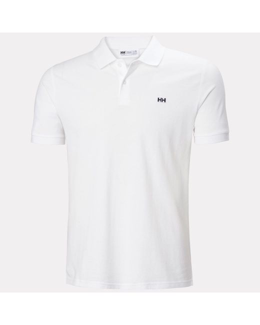 Helly Hansen White Elba Fitted Polo for men