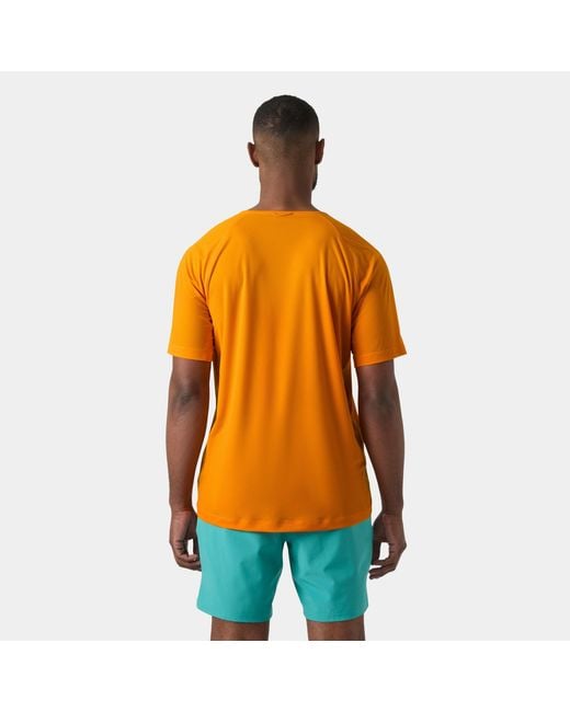Helly Hansen Orange Trail Short Sleeve T-Shirt for men
