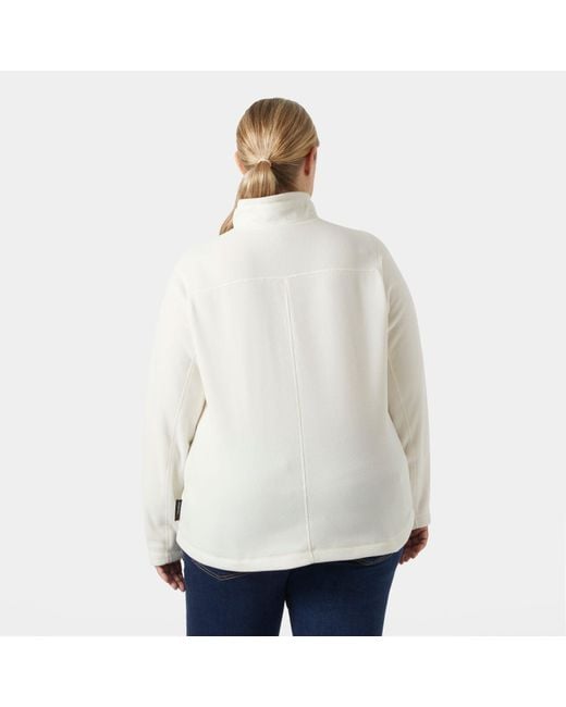 Helly Hansen White Daybreaker Fleece Jacket Plus
